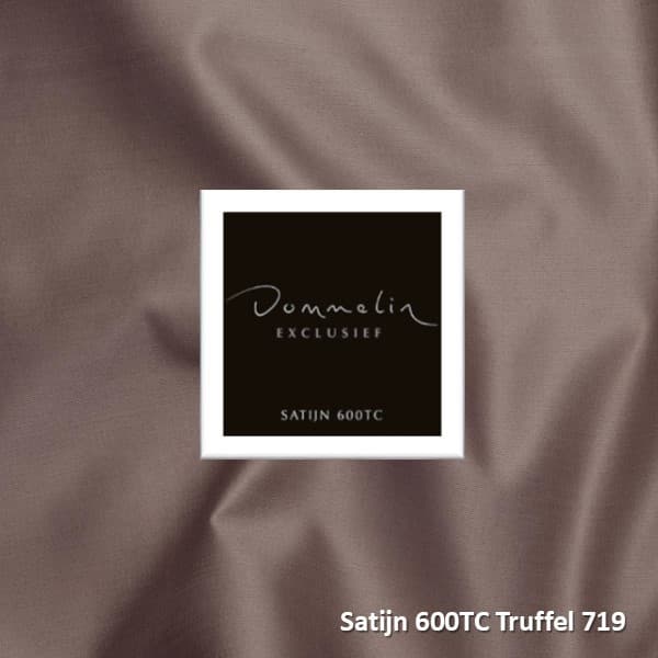 Set Dommelin Kussenslopen Satijn 600TC Truffel