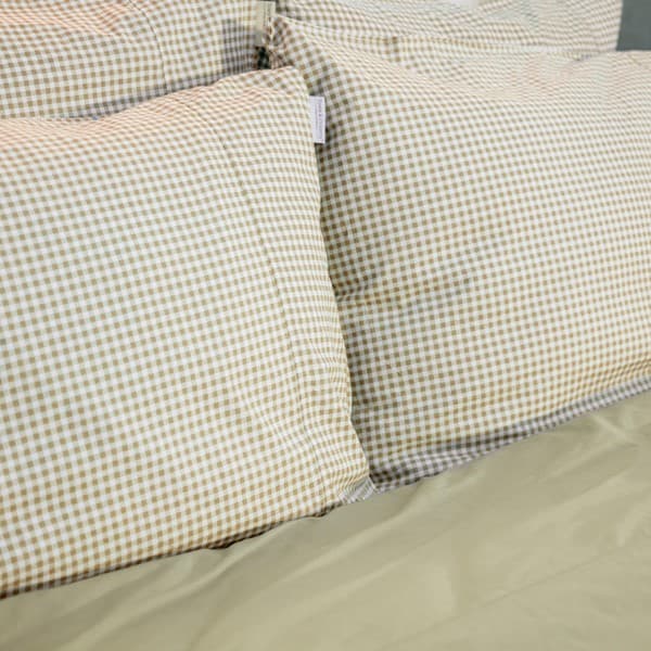 Town Country Kussensloop Gingham - Olive