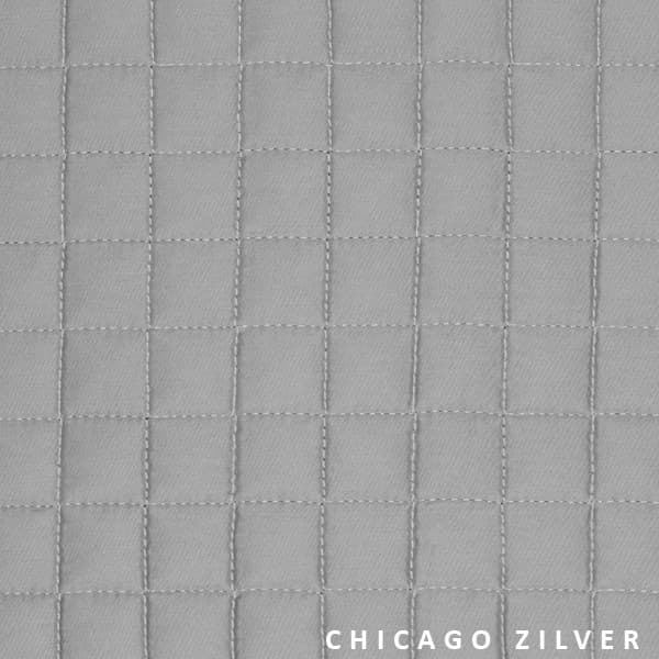 Dommelin Sierkussen Chicago zilver - 40 x 40 cm