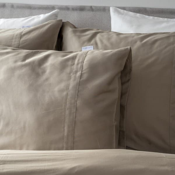 Town Country Kussensloop Boston Satijn Taupe - 60 x 70 cm