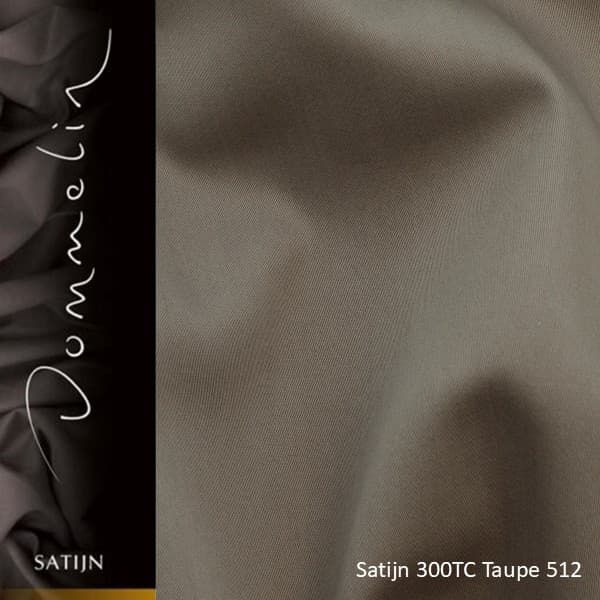 Set Dommelin Kussenslopen Satijn 300TC Taupe