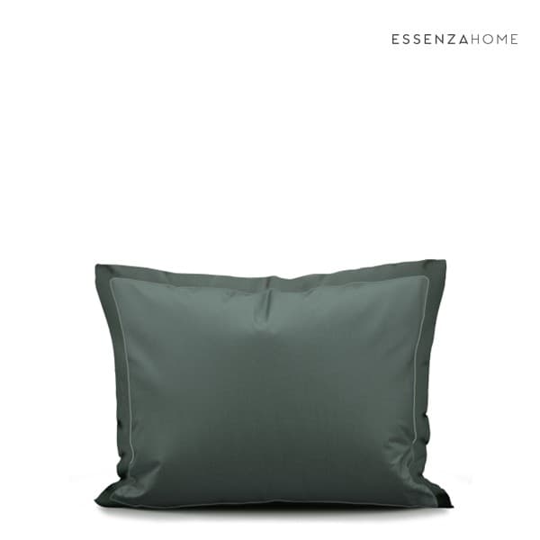 Essenza Kussensloop Aziza - Egyptisch Katoen-Satijn - Balsam Green